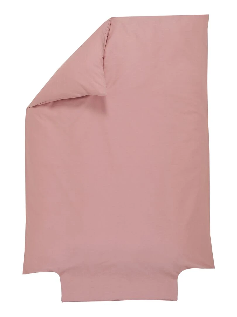 Housse de couette Coton Bio 57 fils 'P'tit Basile' Rose foncé