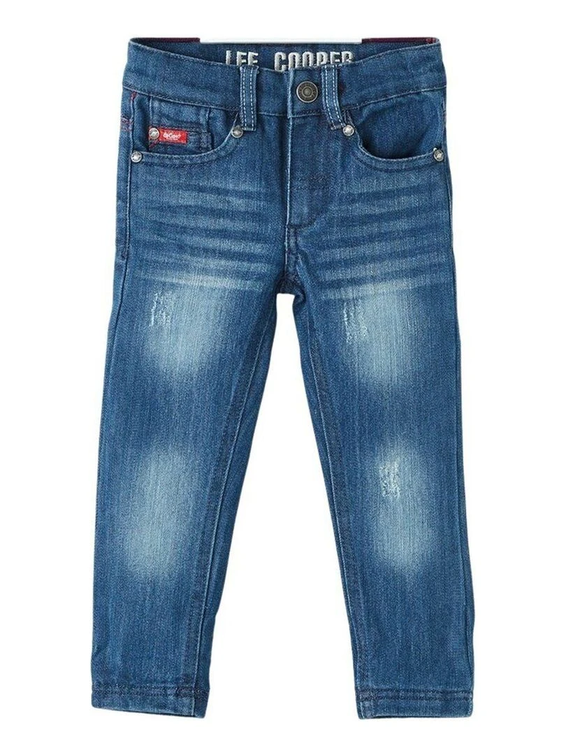 Lee Cooper Jeans garçon imprimé logo en coton Bleu