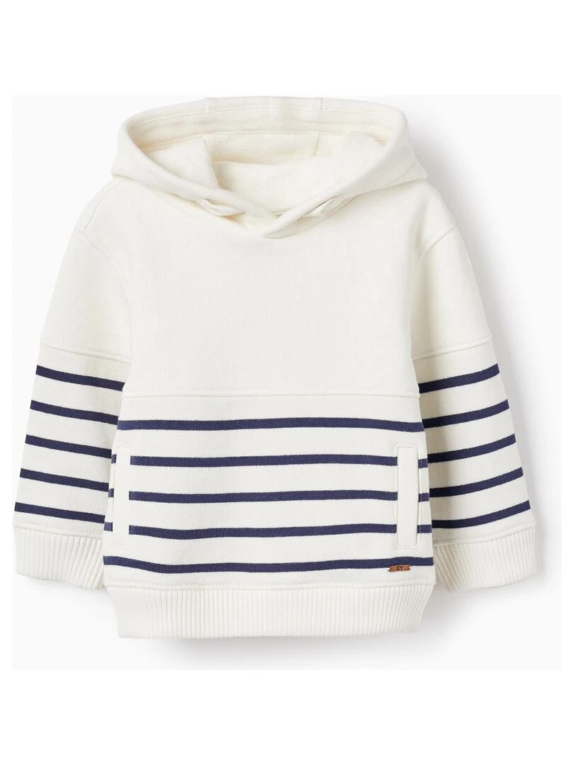 Sweat en coton avec capuche pour bébé garçon SPRING BEGINS Beige