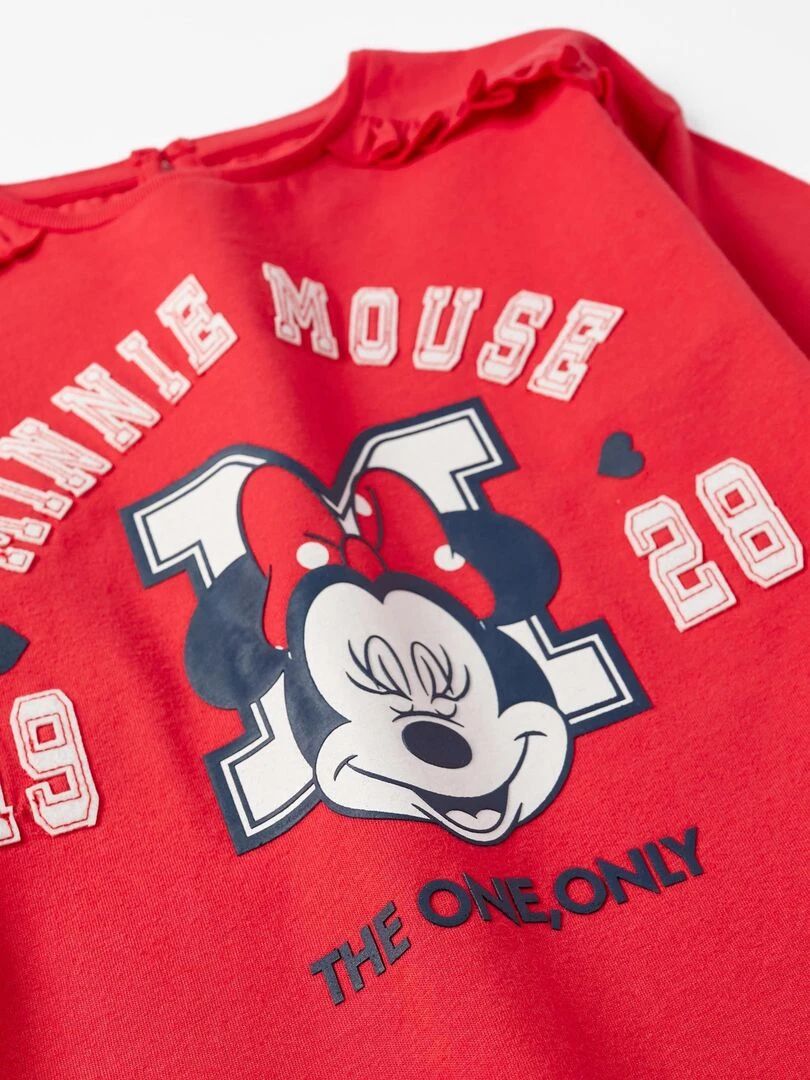 T shirt manches longues Disney Minnie 'Zippy'   Rouge