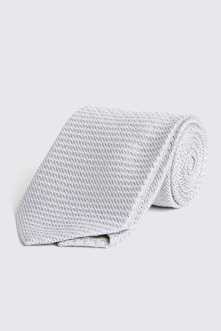 Silver Grenadine Tie
