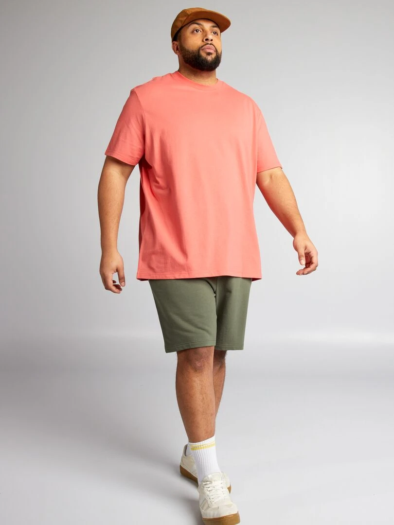T shirt stretch manches courtes Orange