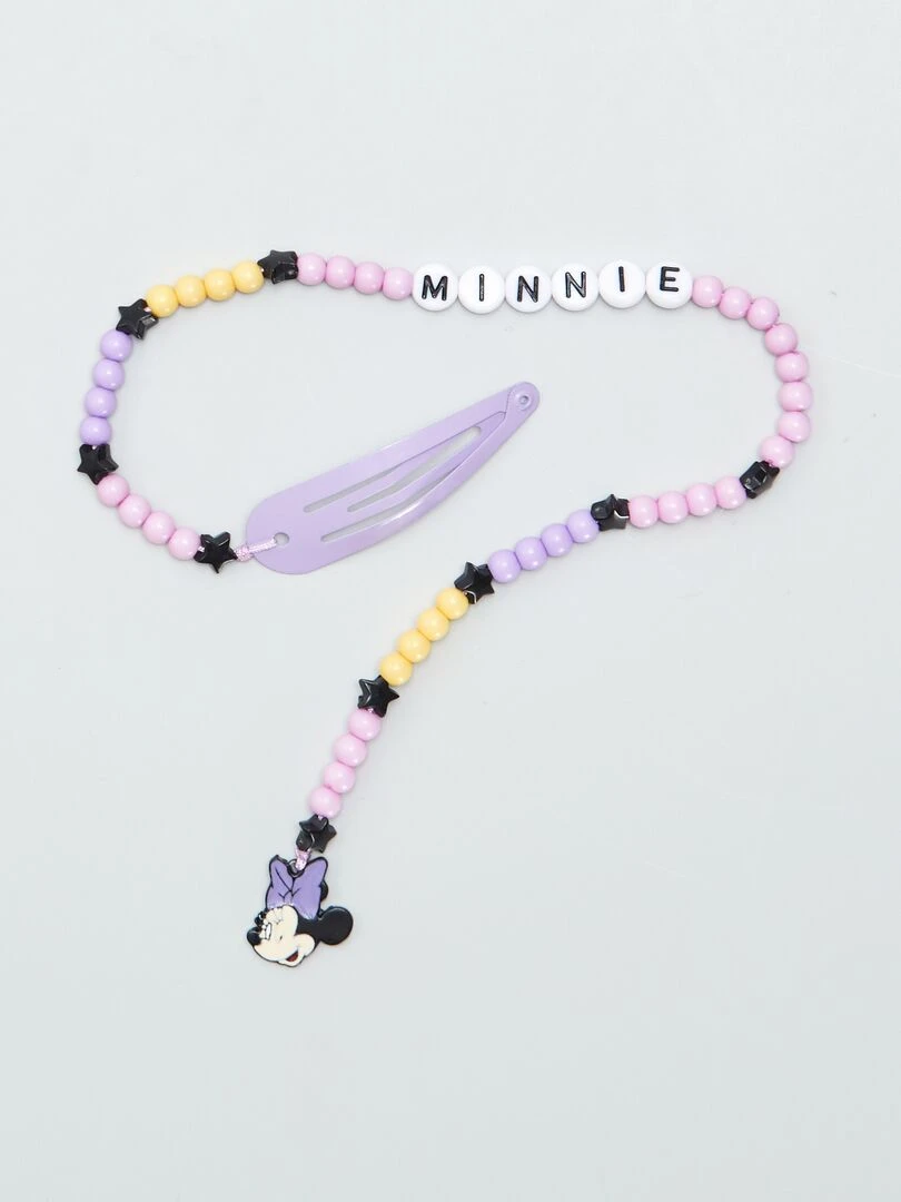 Pinces clic clac avec perles 'Disney' Rose