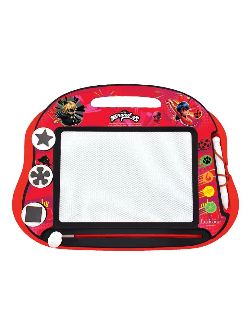Ardoise Magique Format A5 Avec Accessoires Magnétiques Pour Dessiner En Couleurs Miraculous N/A