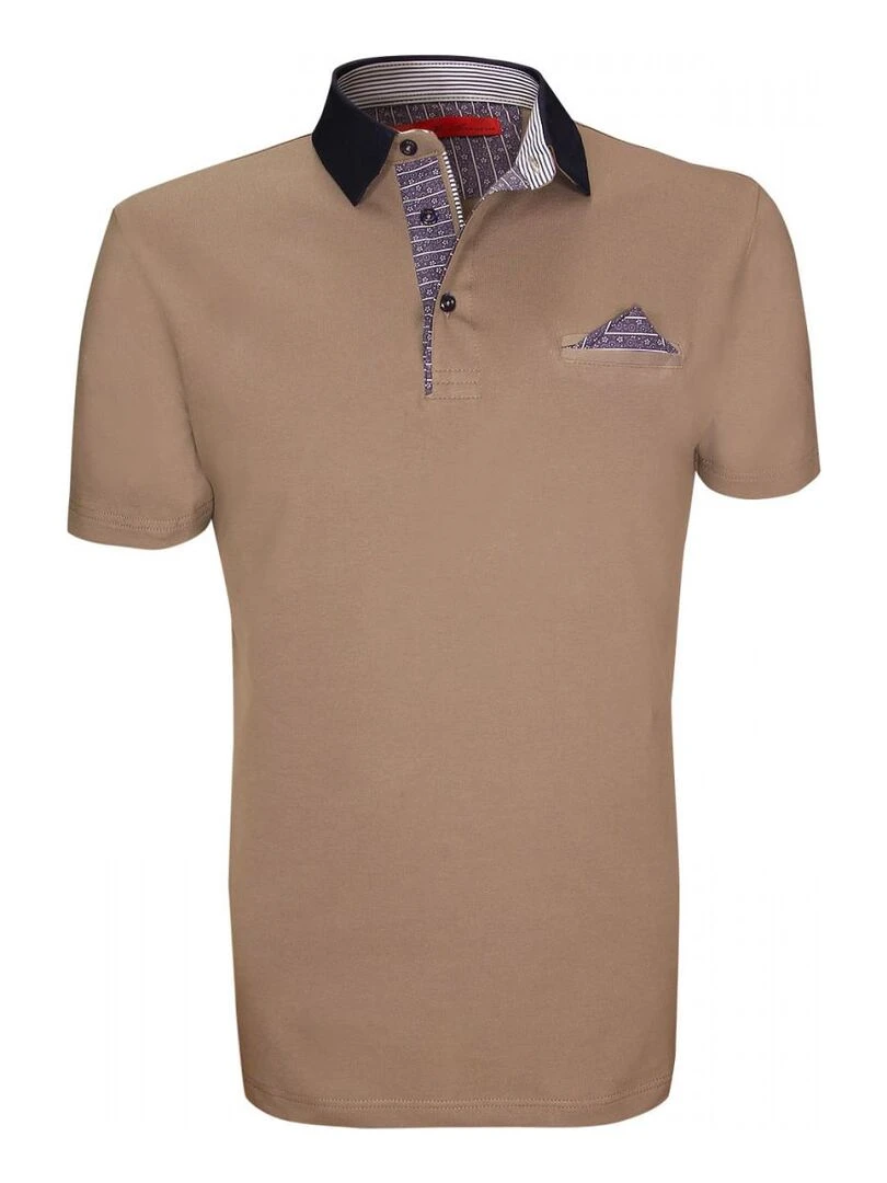 Polo mode GARBATELLA Marron clair