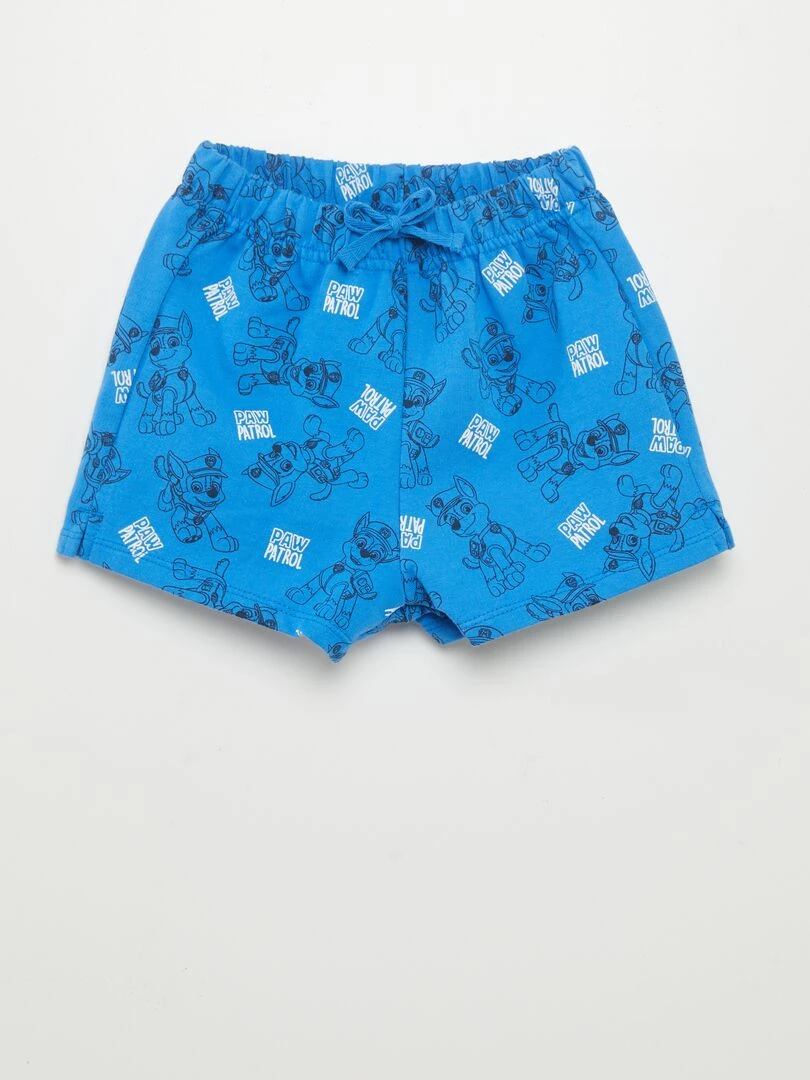 Short en molleton fin 'Pat'patrouille' Bleu