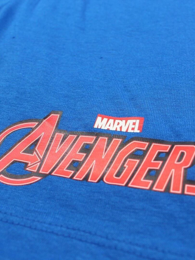 Avengers   Ensemble T shirt short garçon Imprimé Avengers   Bleu