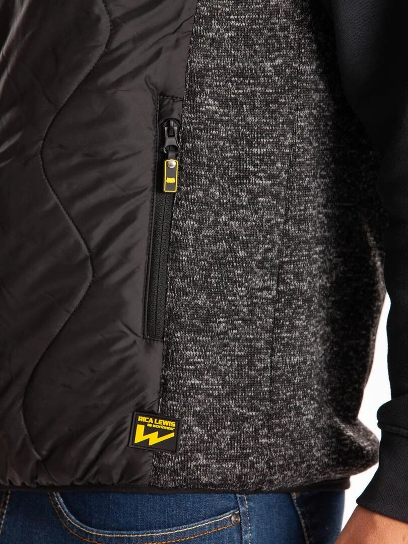 Gilet sans manches matelassé ARCHIE 'Rica Lewis'   Gris