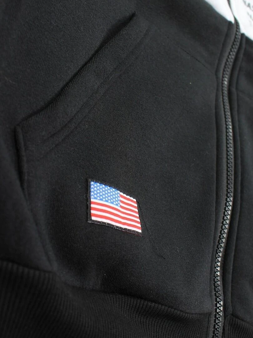 Nasa   Veste homme imprimé logo   Noir