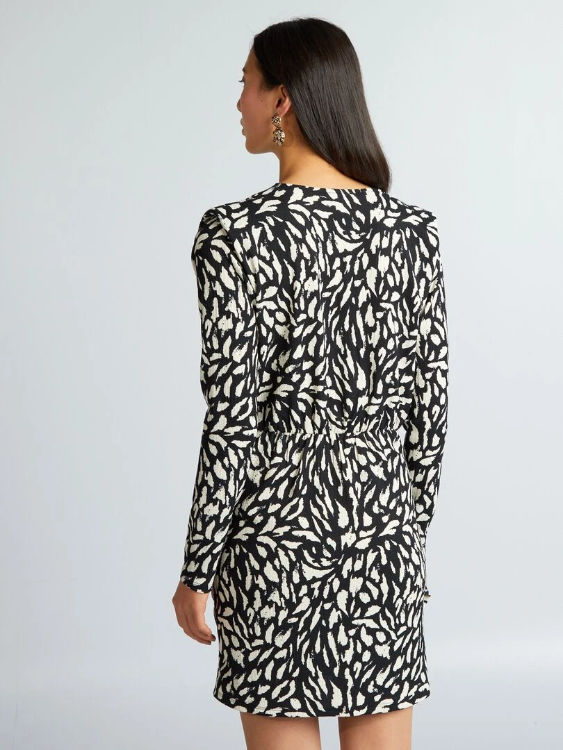 Robe portefeuille   NOIR