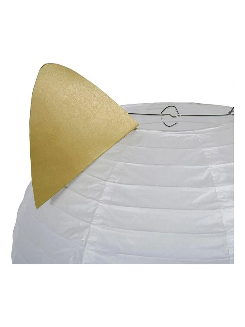 Suspension boule japonaise chat D35 Blanc