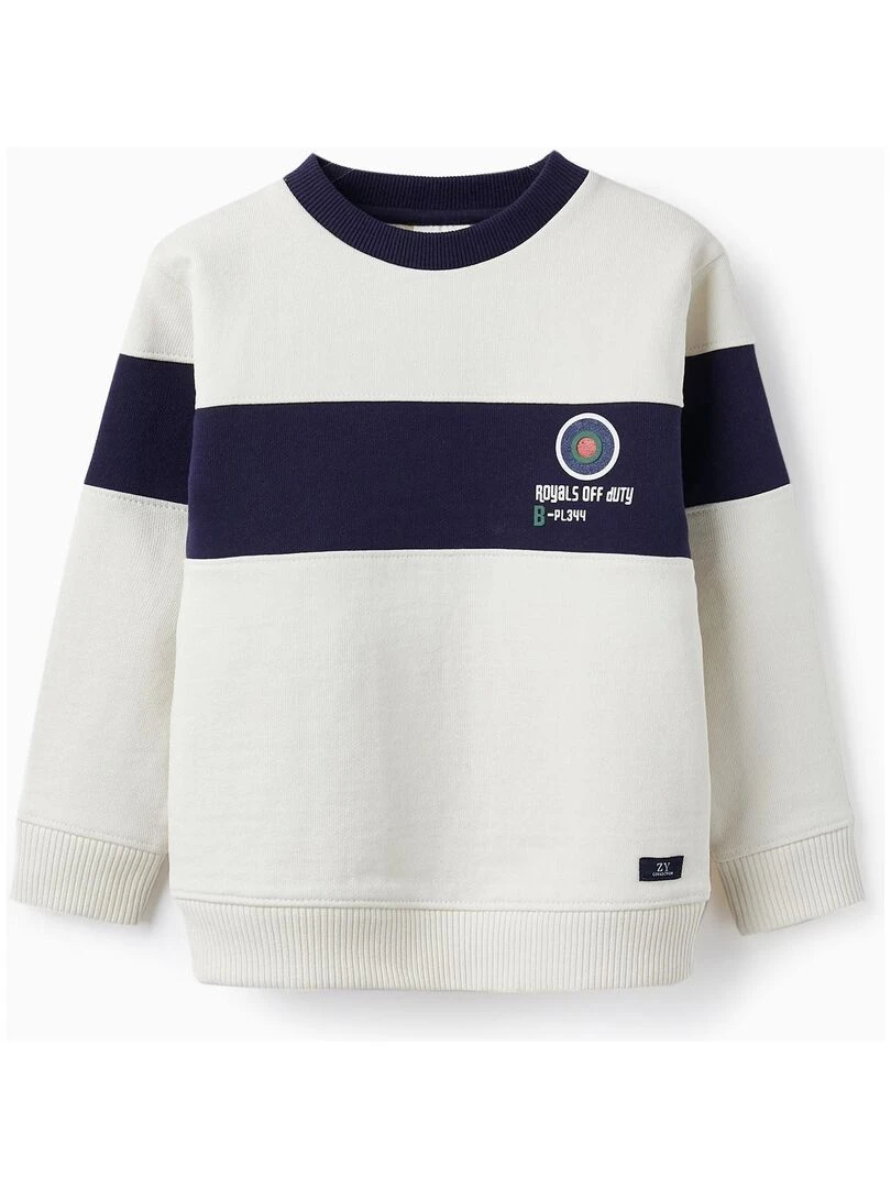 Pull en coton pour garçon 'Royals Off Duty' ROYALS OFF DUTY Blanc