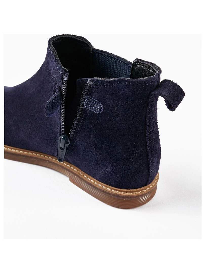 Bottes pour Fille 'Animal Print'   DIFFERENT TOGETHER   Bleu foncé