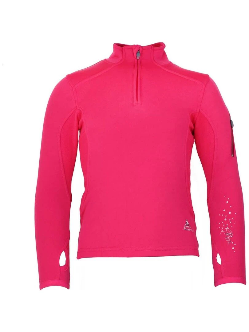 Sweat polarshell fille FANY PEAK MOUNTAIN Rose fushia