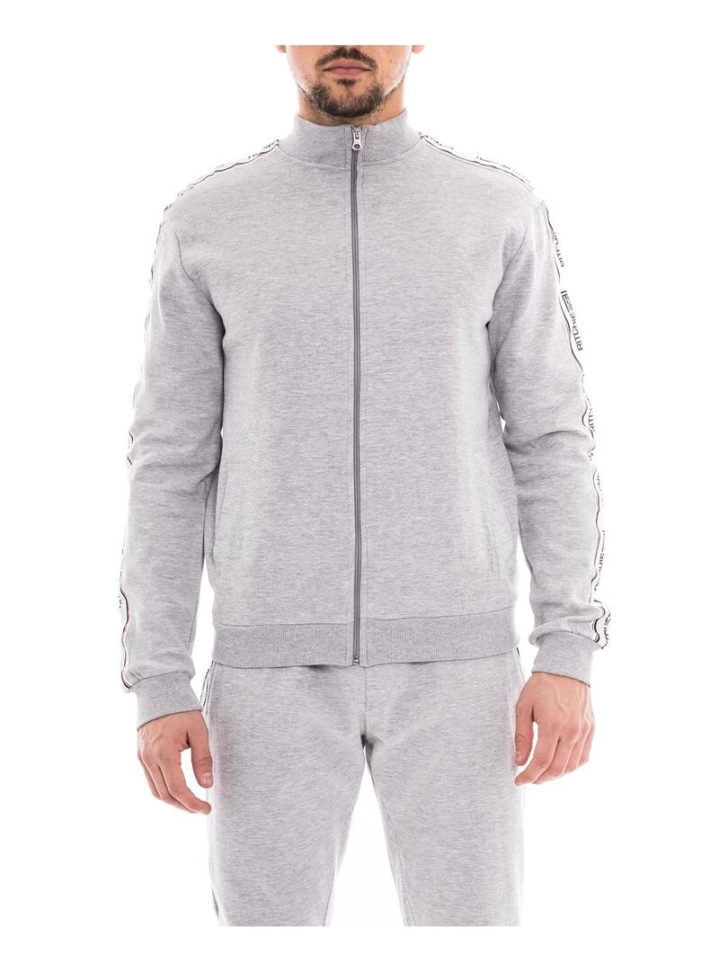 Sweat zippé col montant WAPIAZA Gris