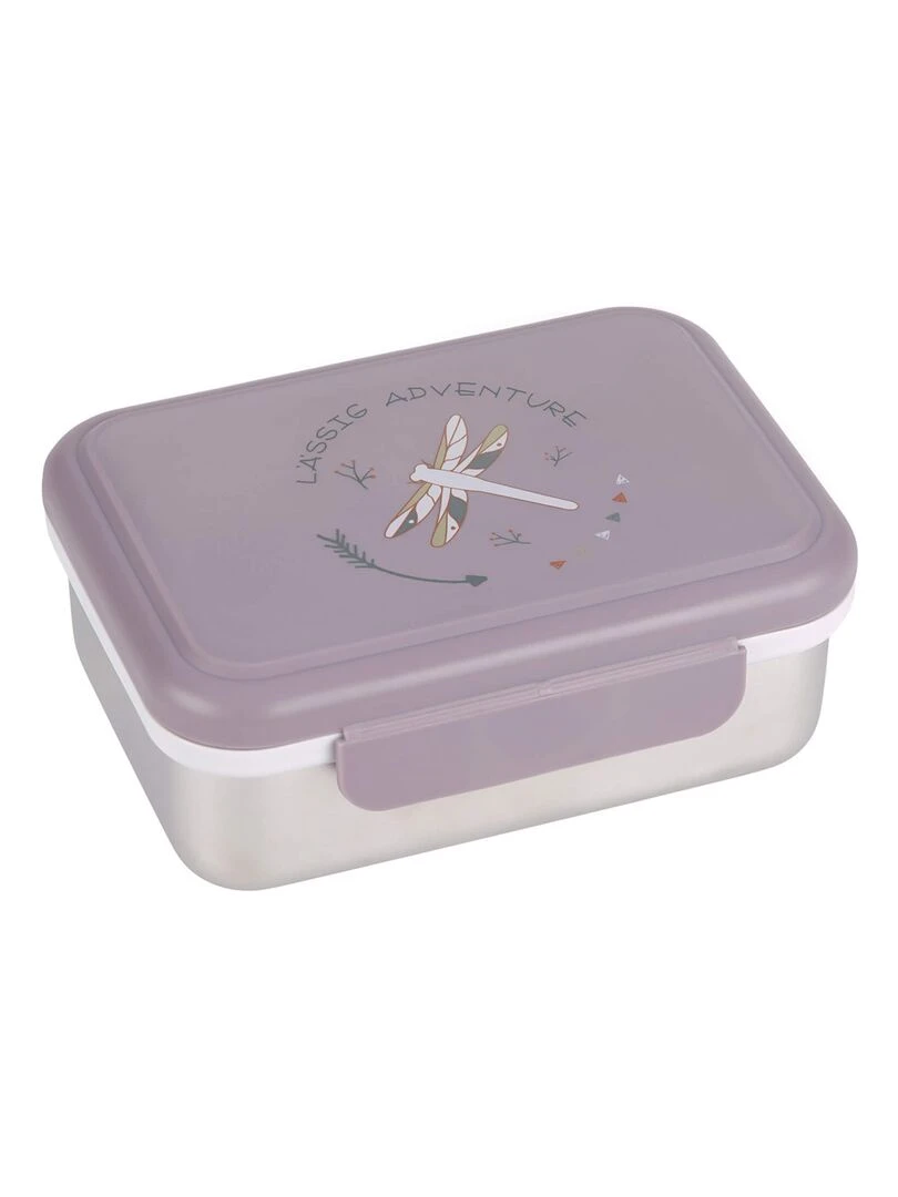 Boîte à goûter en inox Libelulle Multicolore