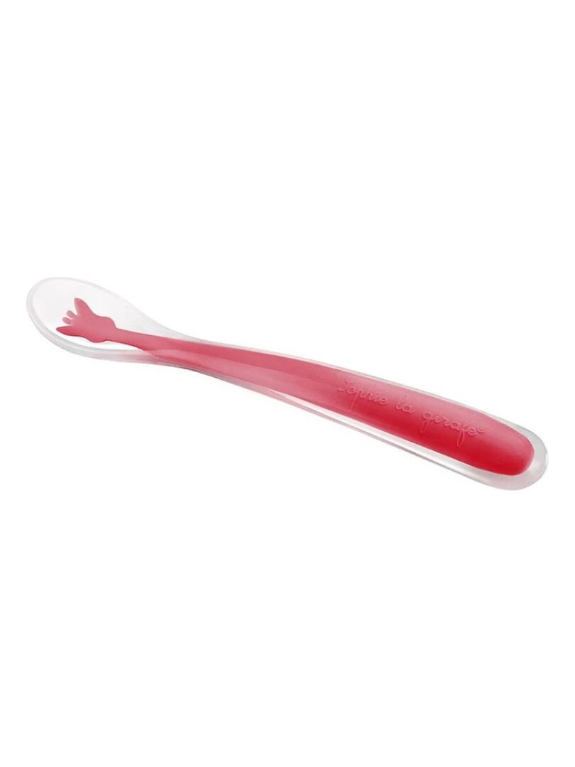 Lot De 2 Cuillères Douces Silicone Sophie La Girafe   Rouge