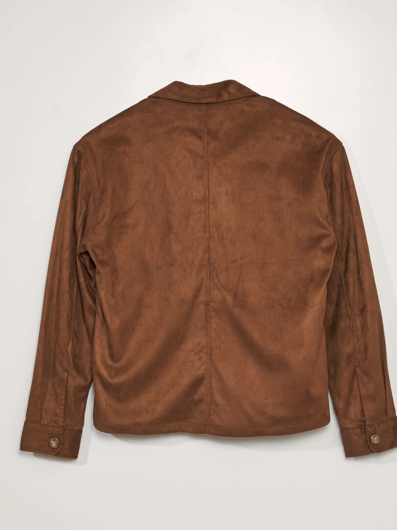 Veste en suédine   So Easy   Marron