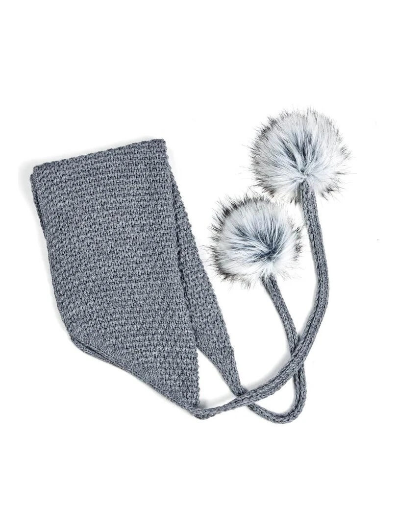 Ensemble Echarpe Bonnet Layra   Made in UE   Gris