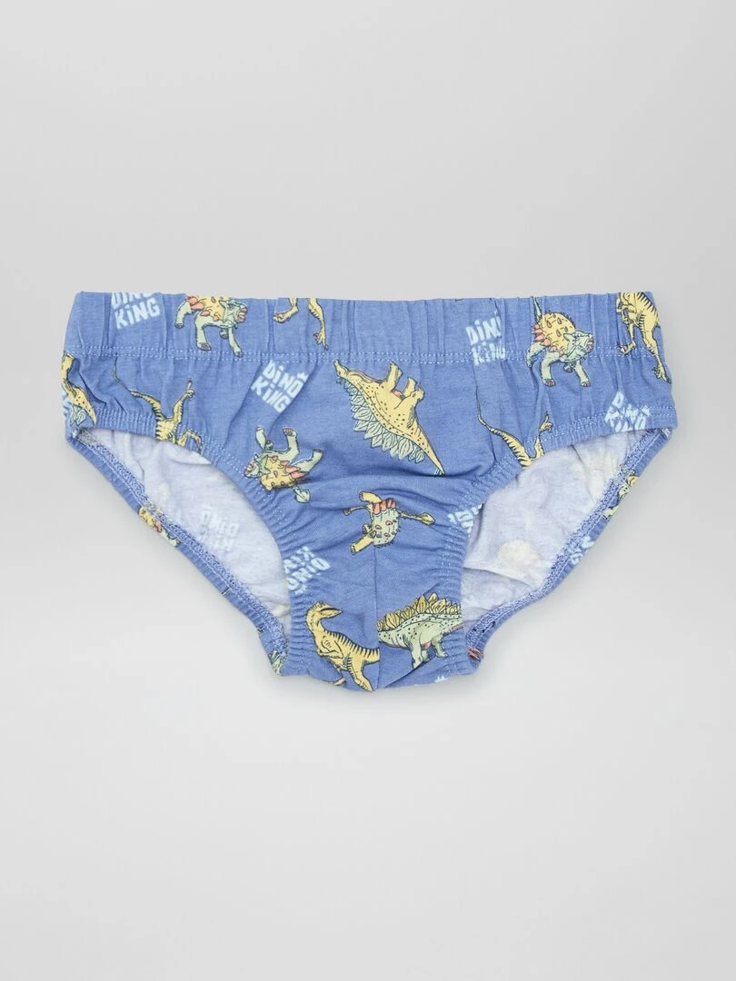 Lot de 7 slips imprimés   BLEU