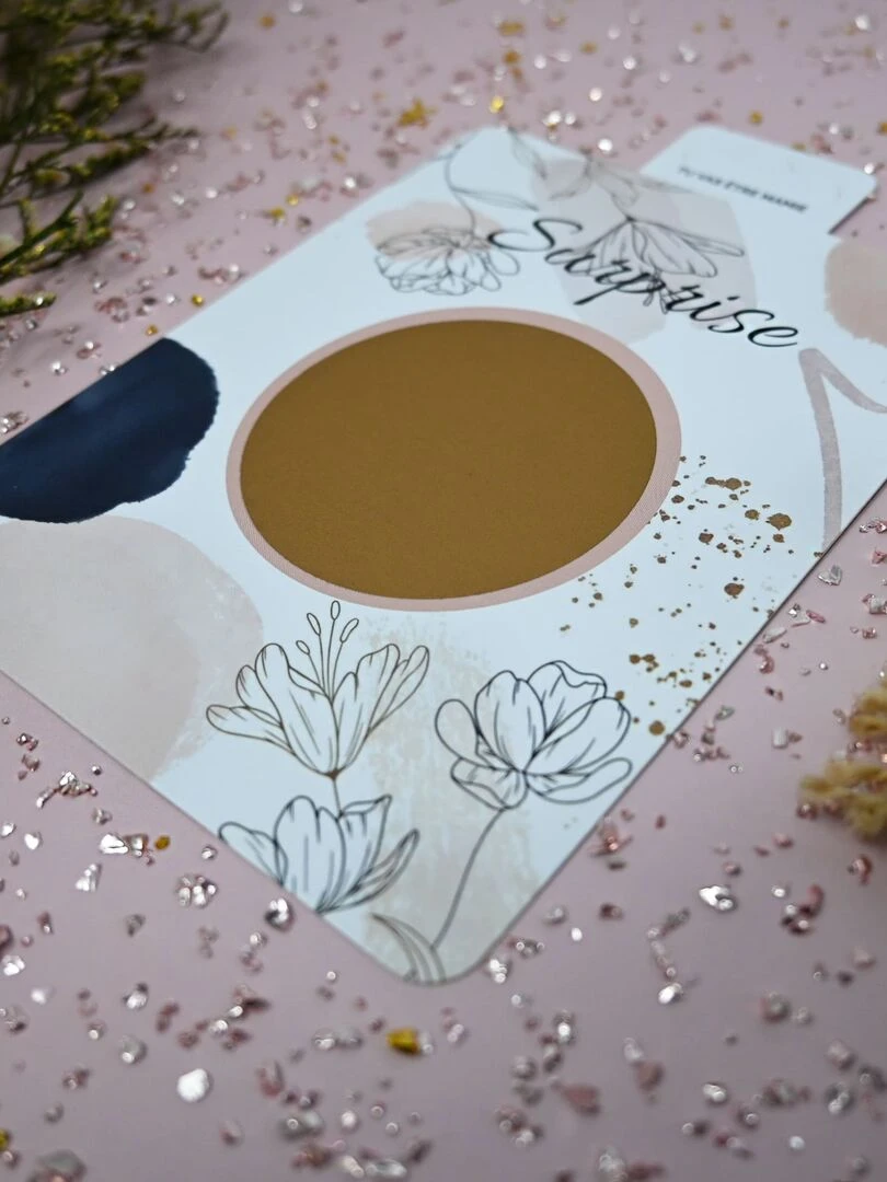 Carte à gratter   Tu vas être mamie !   Blanc