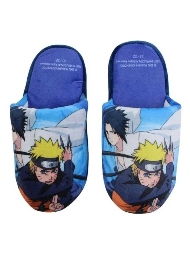 Disney Pantoufle garçon imprimé Naruto Bleu marine