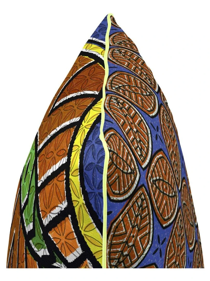 Housse de coussin décoratif Kiteng "Happyfriday"   Blanc