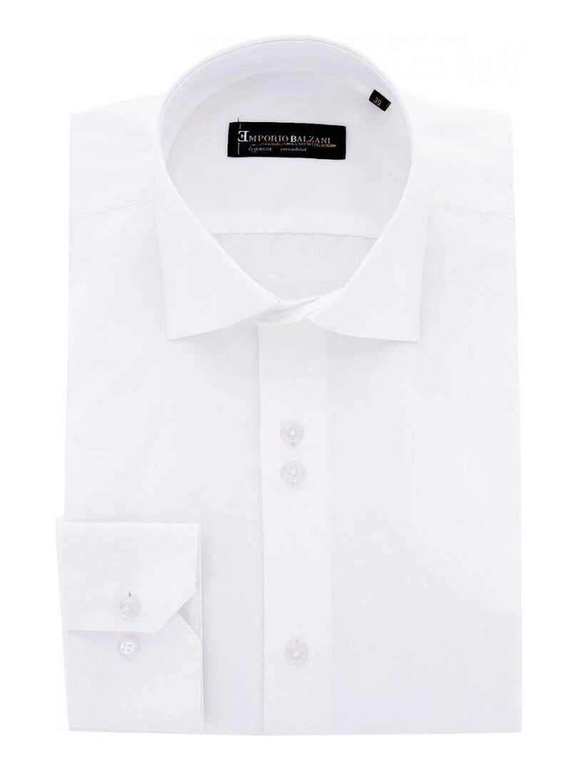 Chemise classique coupe droite CLAMICA Blanc