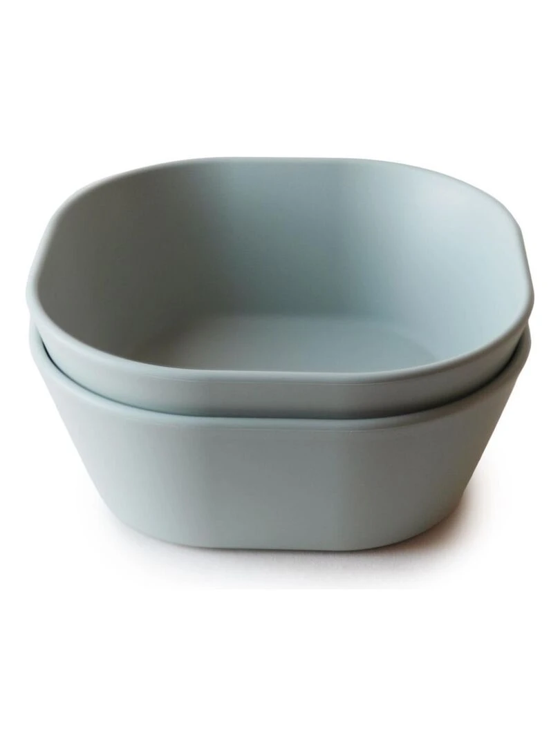 Lot de 2 bols carrés Sage Vert d'eau