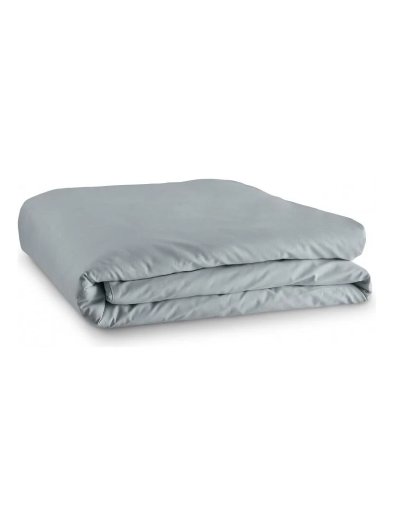 Housse De Couette Gris Clair 260 X 240 Cm / 100% Coton / 57 Fils/cm² Pour Lit 2 Places "king Size"   Gris