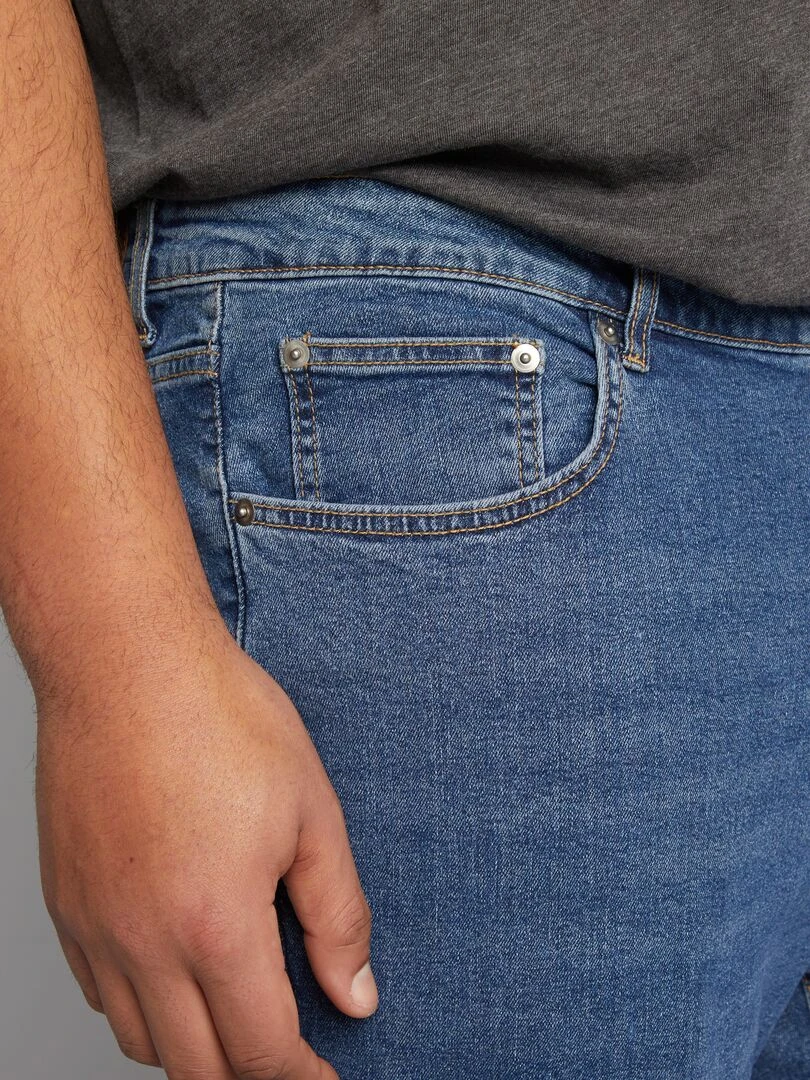 Jean droit à 5 poches   L32   Stone