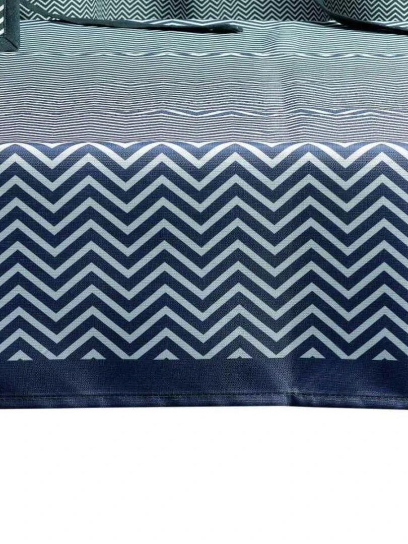 Nappe Polyester à motifs Bbq Zone   Bleu