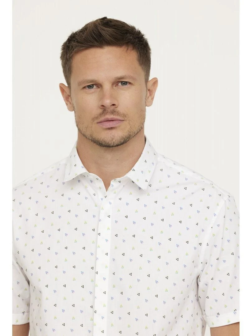 Lee Cooper   Chemise manches courtes coton regular DOCE   Blanc