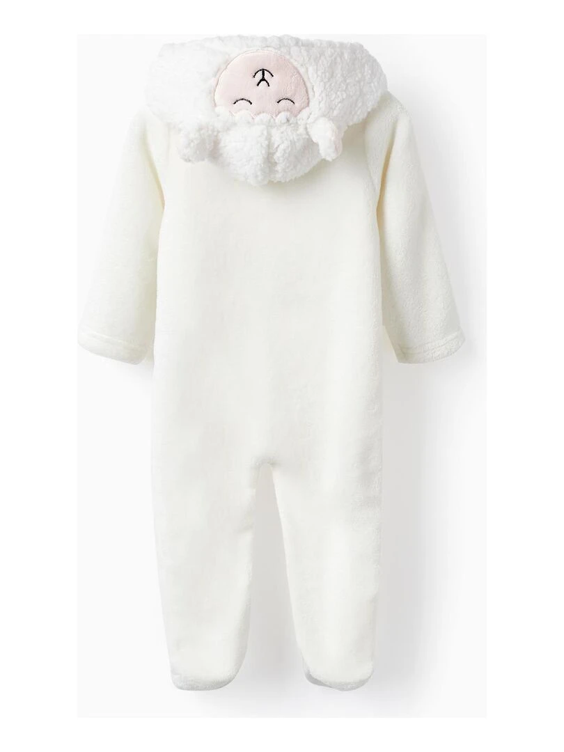 Pyjama Grenouillère en corail pour bébé fille 'Mouton' TALENTS NIGHT Blanc
