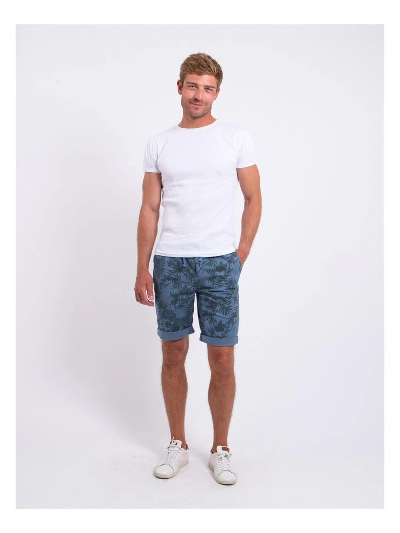 Bermuda chino motifs BOST   Bleu