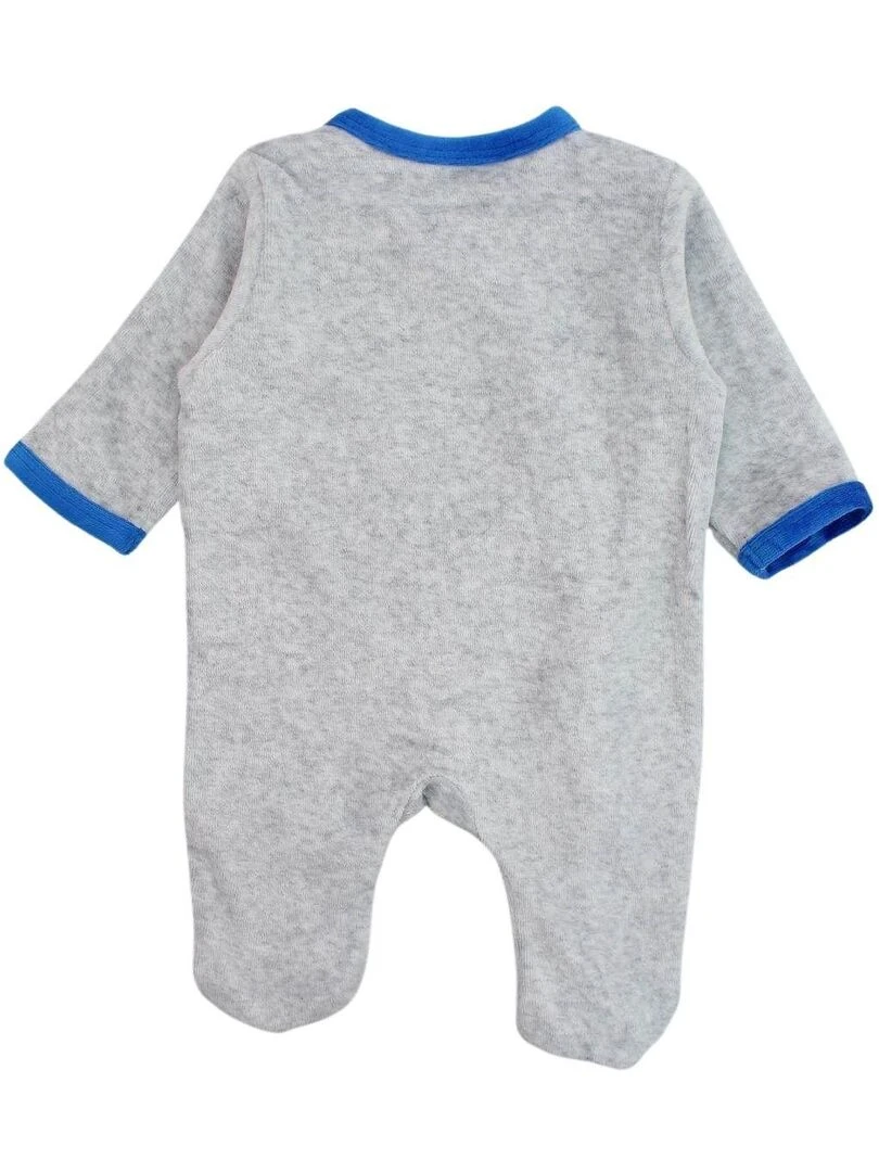 Disney Grenouillere bébé garçon imprimé Mickey en coton Gris