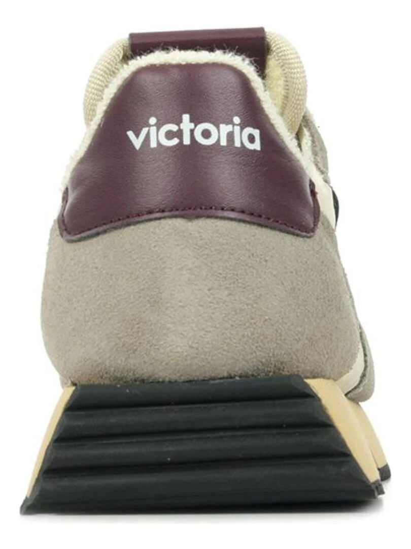 Baskets Victoria Cosmos Retro Nylon Serraje   Rouge