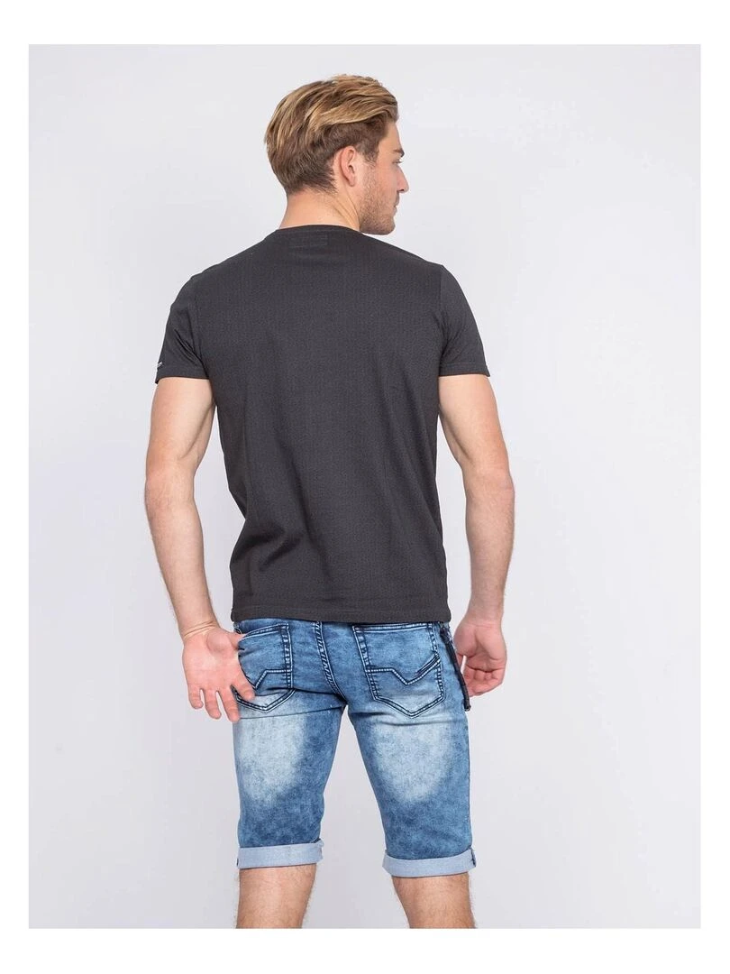 T shirt col rond pur coton NORFOLK Gris