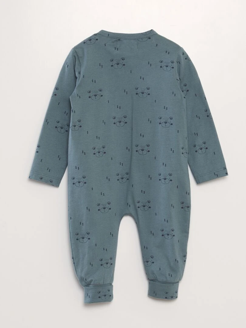 Ensemble Pyjama dors bien  + bonnet   2 pièces   Blanc