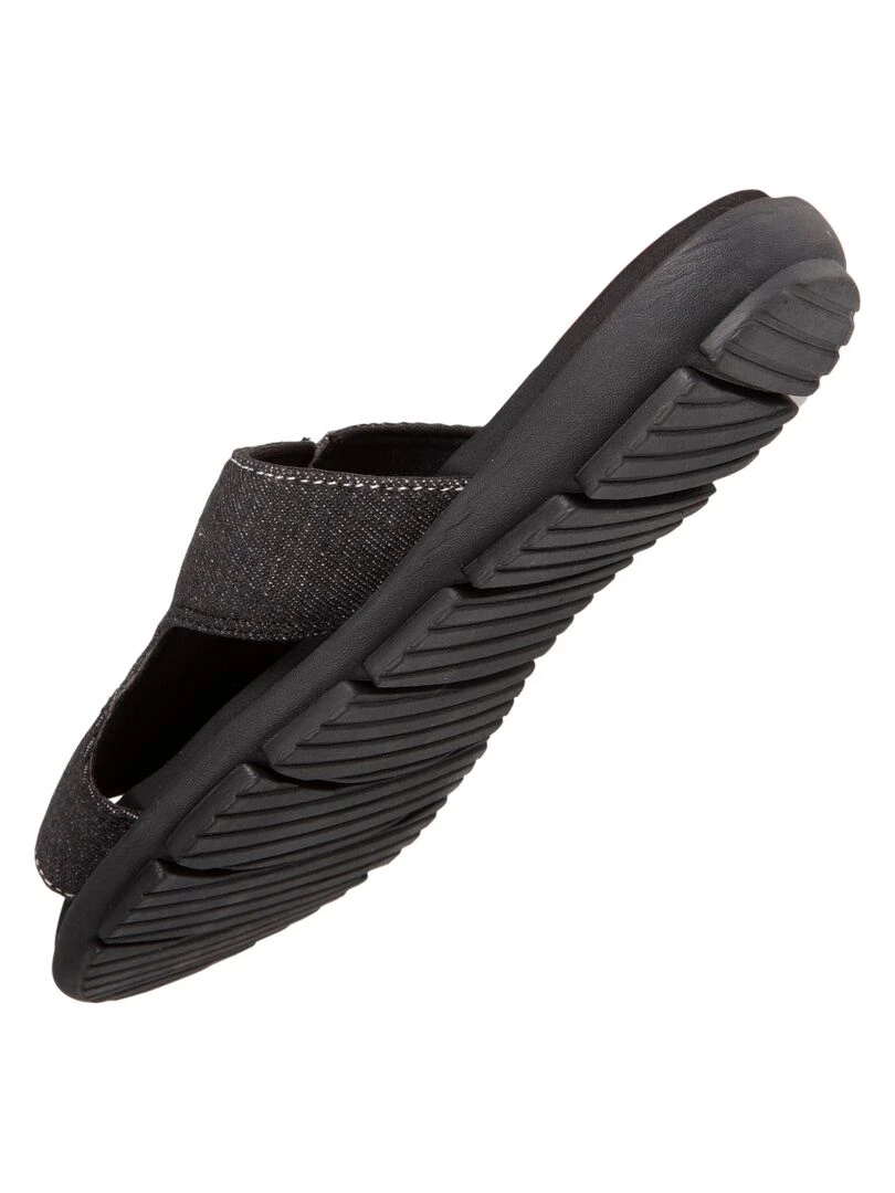 Mules Femme bandeau Noir   Noir