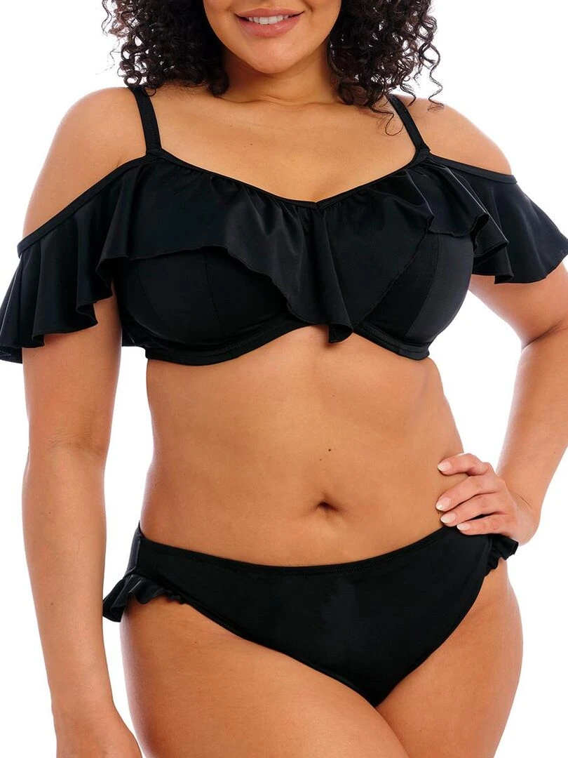 Culotte de bain volantée Plain sailing   Noir