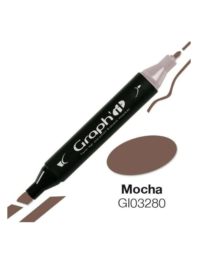 Marqueur Graph'It à double pointe   Mocha   N/A