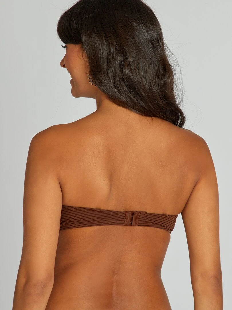 Soutien gorge bretelles amovibles   Marron