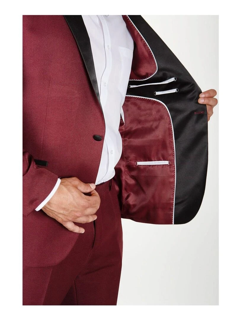Veste de smoking Kebello Bordeaux