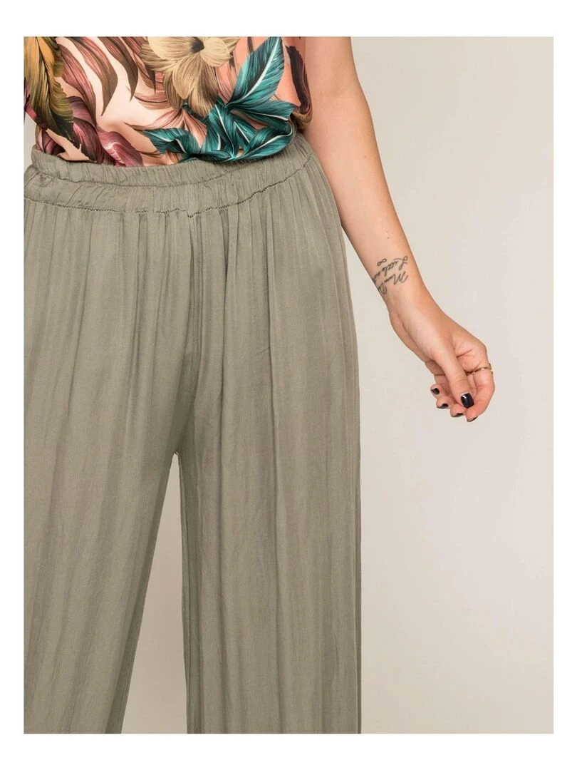 Pantalon fluide ELIA   Kaki