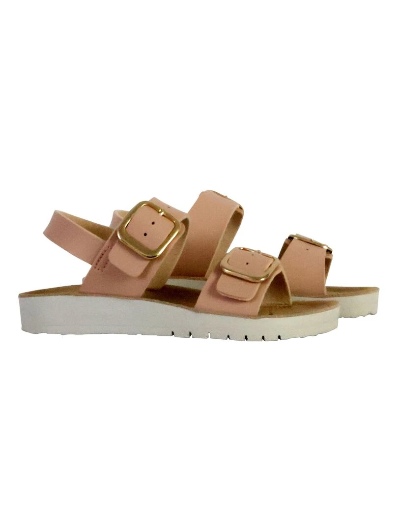 Sandales Cuir Enfant Geox Costarei   Rose