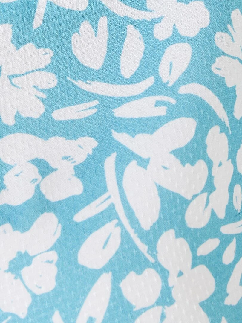 Chemisier à smocks Climatyl   Damart   Bleu