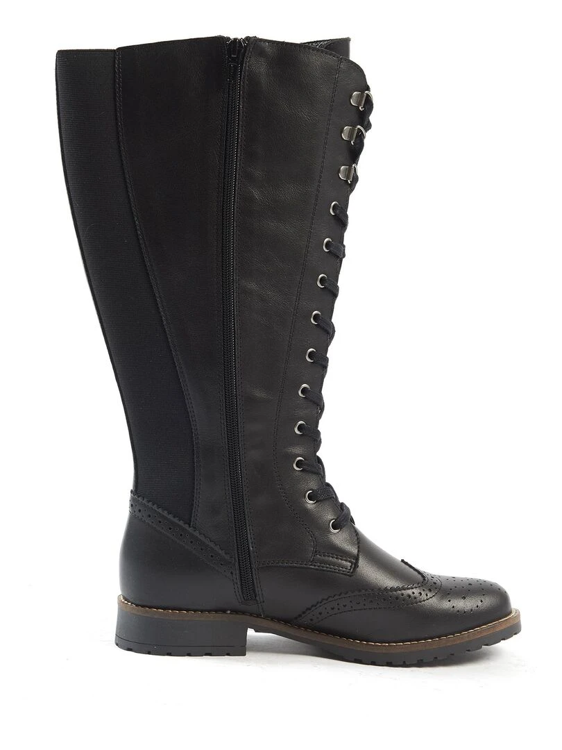 Gabylou   Bottes XL pour mollets larges   Modele Lola   Noir