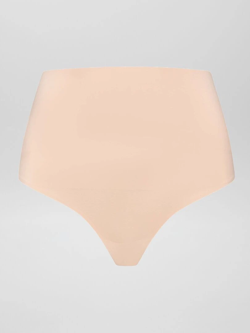 String taille haute gainant   beige