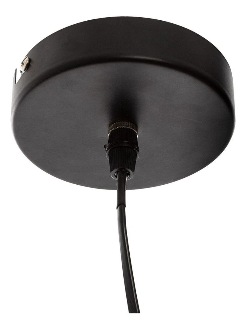 Suspension métal Fleur noir D57   Noir